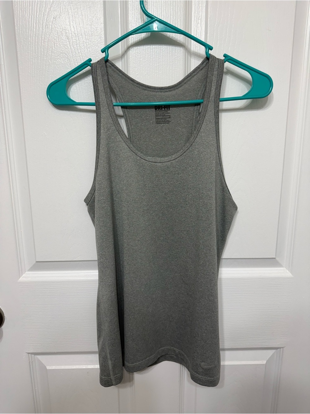 Nike Gray Racerback Dri-FIT Tank Top